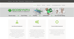 Desktop Screenshot of ecosynth.be