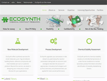 Tablet Screenshot of ecosynth.be